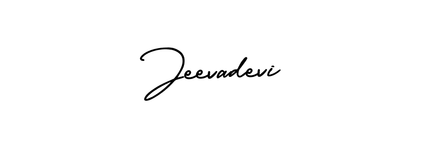 Also You can easily find your signature by using the search form. We will create Jeevadevi name handwritten signature images for you free of cost using AmerikaSignatureDemo-Regular sign style. Jeevadevi signature style 3 images and pictures png