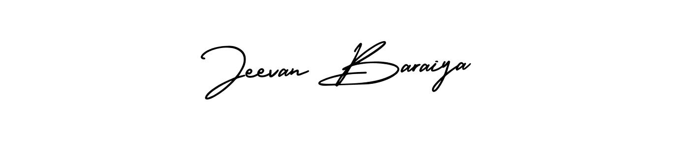 Create a beautiful signature design for name Jeevan Baraiya. With this signature (AmerikaSignatureDemo-Regular) fonts, you can make a handwritten signature for free. Jeevan Baraiya signature style 3 images and pictures png