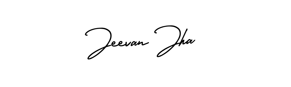 if you are searching for the best signature style for your name Jeevan Jha. so please give up your signature search. here we have designed multiple signature styles  using AmerikaSignatureDemo-Regular. Jeevan Jha signature style 3 images and pictures png