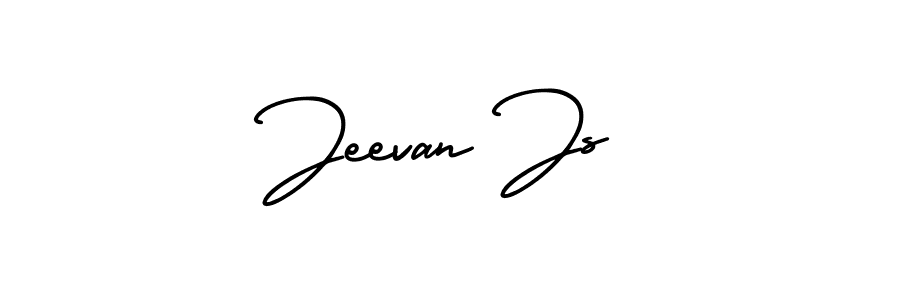 How to make Jeevan Js signature? AmerikaSignatureDemo-Regular is a professional autograph style. Create handwritten signature for Jeevan Js name. Jeevan Js signature style 3 images and pictures png
