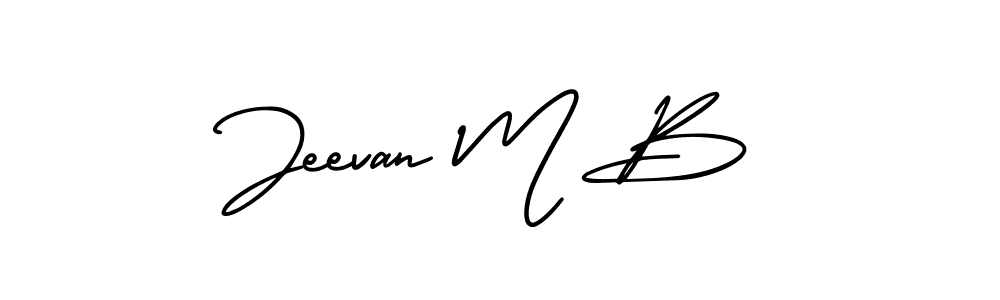 Make a short Jeevan M B signature style. Manage your documents anywhere anytime using AmerikaSignatureDemo-Regular. Create and add eSignatures, submit forms, share and send files easily. Jeevan M B signature style 3 images and pictures png