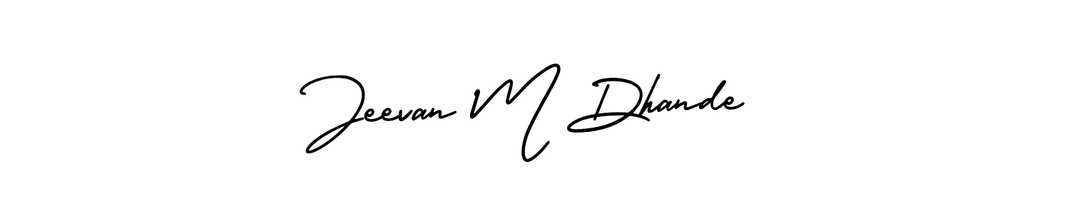 AmerikaSignatureDemo-Regular is a professional signature style that is perfect for those who want to add a touch of class to their signature. It is also a great choice for those who want to make their signature more unique. Get Jeevan M Dhande name to fancy signature for free. Jeevan M Dhande signature style 3 images and pictures png