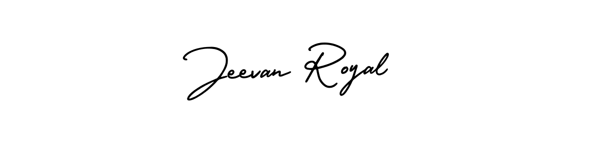 if you are searching for the best signature style for your name Jeevan Royal. so please give up your signature search. here we have designed multiple signature styles  using AmerikaSignatureDemo-Regular. Jeevan Royal signature style 3 images and pictures png