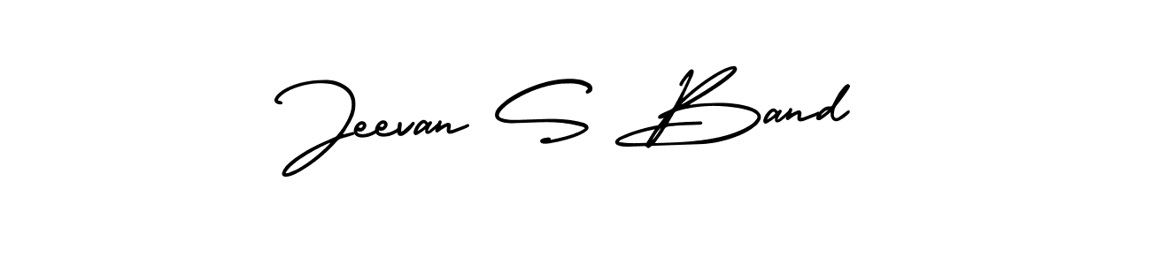Also You can easily find your signature by using the search form. We will create Jeevan S Band name handwritten signature images for you free of cost using AmerikaSignatureDemo-Regular sign style. Jeevan S Band signature style 3 images and pictures png