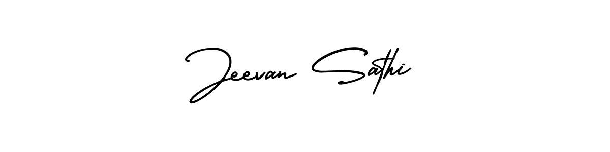 How to Draw Jeevan Sathi signature style? AmerikaSignatureDemo-Regular is a latest design signature styles for name Jeevan Sathi. Jeevan Sathi signature style 3 images and pictures png
