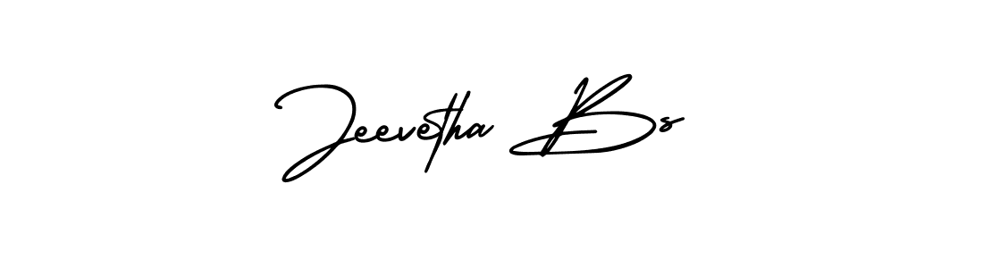 Use a signature maker to create a handwritten signature online. With this signature software, you can design (AmerikaSignatureDemo-Regular) your own signature for name Jeevetha Bs. Jeevetha Bs signature style 3 images and pictures png