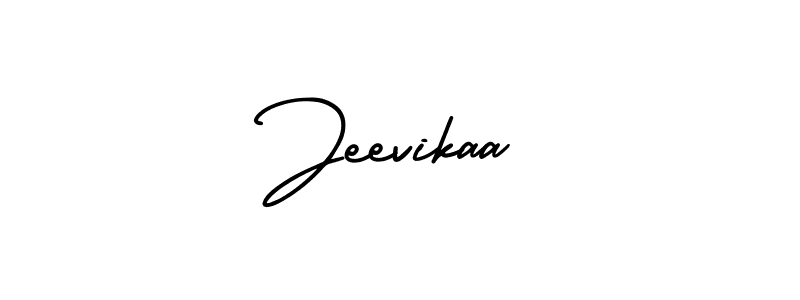 Create a beautiful signature design for name Jeevikaa. With this signature (AmerikaSignatureDemo-Regular) fonts, you can make a handwritten signature for free. Jeevikaa signature style 3 images and pictures png