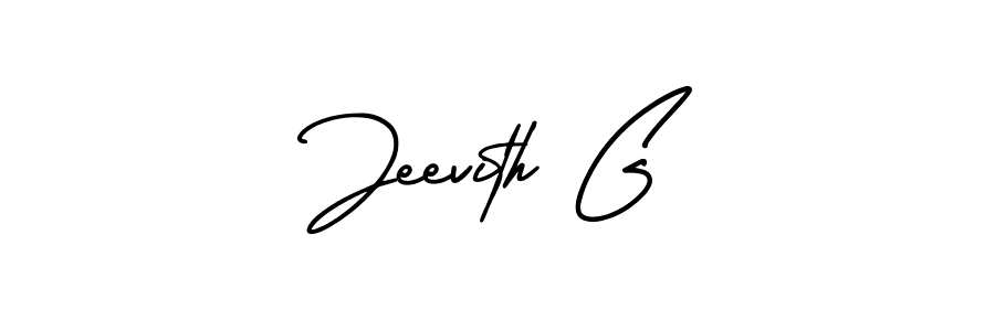 if you are searching for the best signature style for your name Jeevith G. so please give up your signature search. here we have designed multiple signature styles  using AmerikaSignatureDemo-Regular. Jeevith G signature style 3 images and pictures png