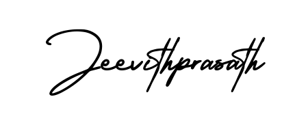 Design your own signature with our free online signature maker. With this signature software, you can create a handwritten (AmerikaSignatureDemo-Regular) signature for name Jeevithprasath. Jeevithprasath signature style 3 images and pictures png