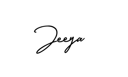 How to make Jeeya signature? AmerikaSignatureDemo-Regular is a professional autograph style. Create handwritten signature for Jeeya name. Jeeya signature style 3 images and pictures png