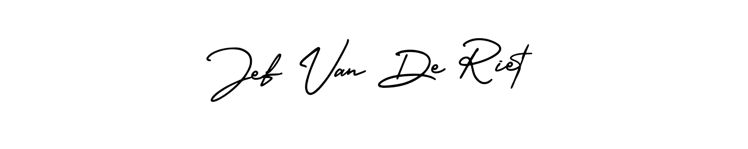 Design your own signature with our free online signature maker. With this signature software, you can create a handwritten (AmerikaSignatureDemo-Regular) signature for name Jef Van De Riet. Jef Van De Riet signature style 3 images and pictures png