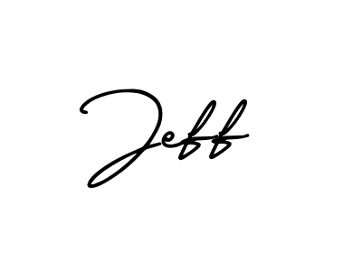 Design your own signature with our free online signature maker. With this signature software, you can create a handwritten (AmerikaSignatureDemo-Regular) signature for name Jeff. Jeff signature style 3 images and pictures png