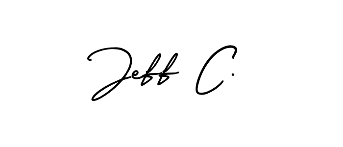 Create a beautiful signature design for name Jeff C.. With this signature (AmerikaSignatureDemo-Regular) fonts, you can make a handwritten signature for free. Jeff C. signature style 3 images and pictures png