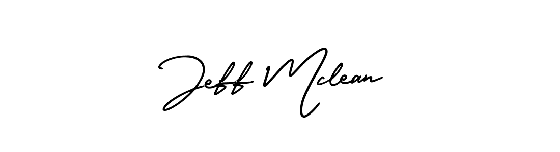 You should practise on your own different ways (AmerikaSignatureDemo-Regular) to write your name (Jeff Mclean) in signature. don't let someone else do it for you. Jeff Mclean signature style 3 images and pictures png