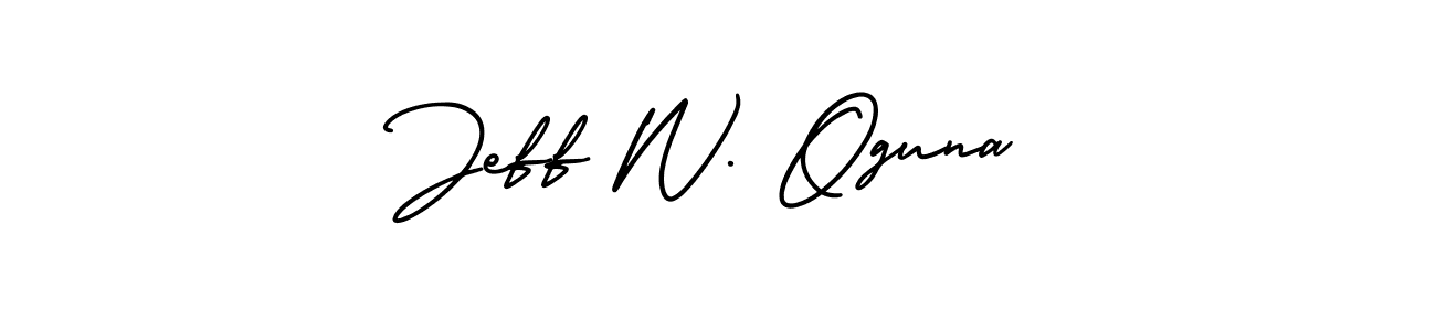 See photos of Jeff W. Oguna official signature by Spectra . Check more albums & portfolios. Read reviews & check more about AmerikaSignatureDemo-Regular font. Jeff W. Oguna signature style 3 images and pictures png