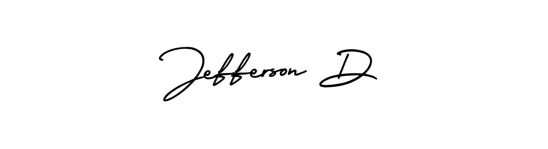 Design your own signature with our free online signature maker. With this signature software, you can create a handwritten (AmerikaSignatureDemo-Regular) signature for name Jefferson D. Jefferson D signature style 3 images and pictures png
