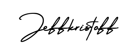 The AmerikaSignatureDemo-Regular font transforms the name Jeffkristoff into an executive sign with sharp precision and distinguished character. Jeffkristoff signature style 3 images and pictures png