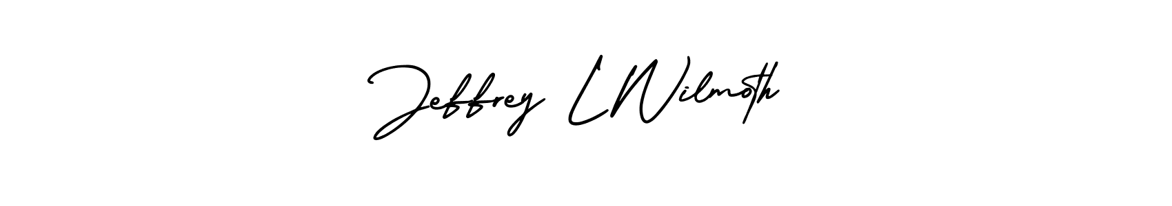 Jeffrey L Wilmoth stylish signature style. Best Handwritten Sign (AmerikaSignatureDemo-Regular) for my name. Handwritten Signature Collection Ideas for my name Jeffrey L Wilmoth. Jeffrey L Wilmoth signature style 3 images and pictures png