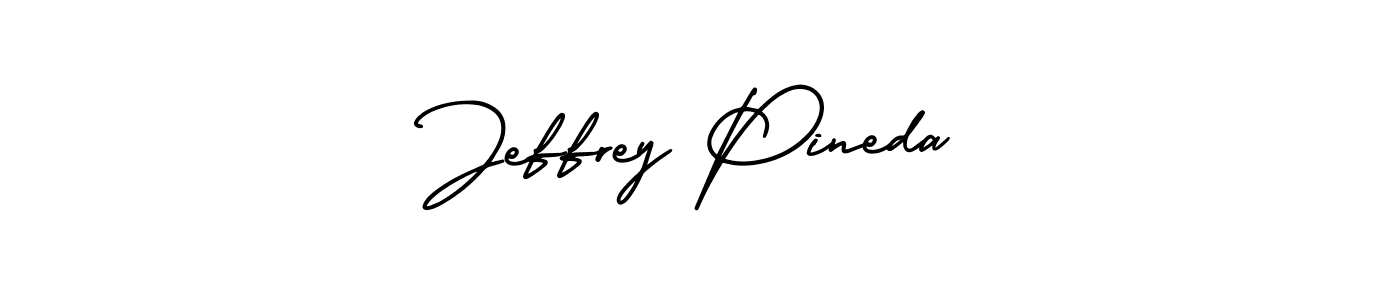 You should practise on your own different ways (AmerikaSignatureDemo-Regular) to write your name (Jeffrey Pineda) in signature. don't let someone else do it for you. Jeffrey Pineda signature style 3 images and pictures png