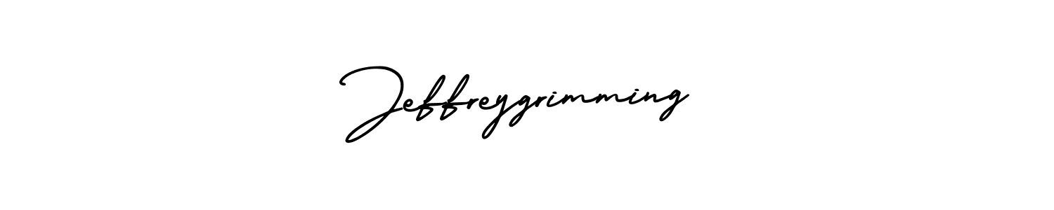 Make a beautiful signature design for name Jeffreygrimming. With this signature (AmerikaSignatureDemo-Regular) style, you can create a handwritten signature for free. Jeffreygrimming signature style 3 images and pictures png