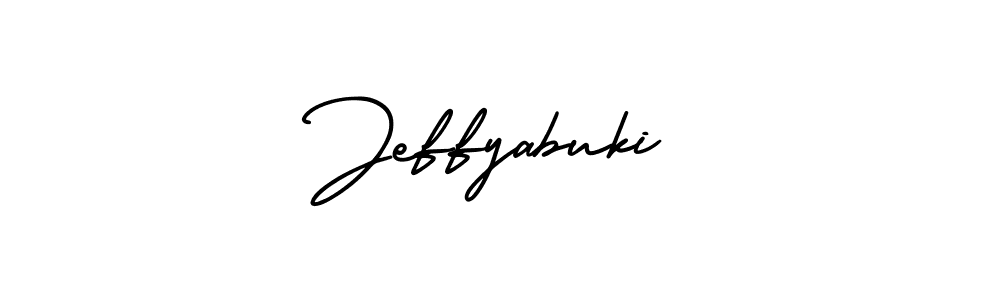 Create a beautiful signature design for name Jeffyabuki. With this signature (AmerikaSignatureDemo-Regular) fonts, you can make a handwritten signature for free. Jeffyabuki signature style 3 images and pictures png