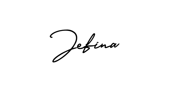 How to Draw Jefina signature style? AmerikaSignatureDemo-Regular is a latest design signature styles for name Jefina. Jefina signature style 3 images and pictures png