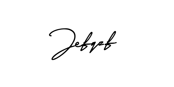 How to make Jefqzf name signature. Use AmerikaSignatureDemo-Regular style for creating short signs online. This is the latest handwritten sign. Jefqzf signature style 3 images and pictures png