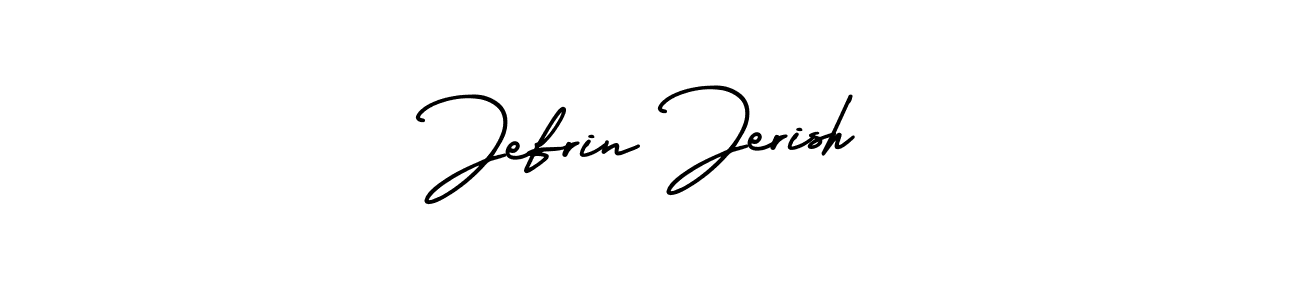 You can use this online signature creator to create a handwritten signature for the name Jefrin Jerish. This is the best online autograph maker. Jefrin Jerish signature style 3 images and pictures png