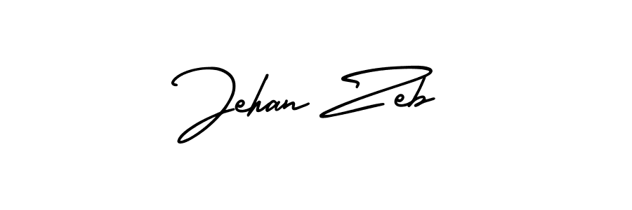 Use a signature maker to create a handwritten signature online. With this signature software, you can design (AmerikaSignatureDemo-Regular) your own signature for name Jehan Zeb. Jehan Zeb signature style 3 images and pictures png