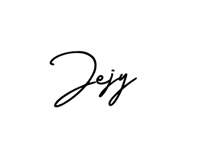 How to make Jejy name signature. Use AmerikaSignatureDemo-Regular style for creating short signs online. This is the latest handwritten sign. Jejy signature style 3 images and pictures png