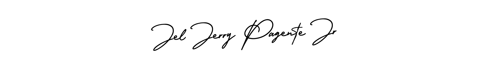 You should practise on your own different ways (AmerikaSignatureDemo-Regular) to write your name (Jel Jerry Pagente Jr) in signature. don't let someone else do it for you. Jel Jerry Pagente Jr signature style 3 images and pictures png