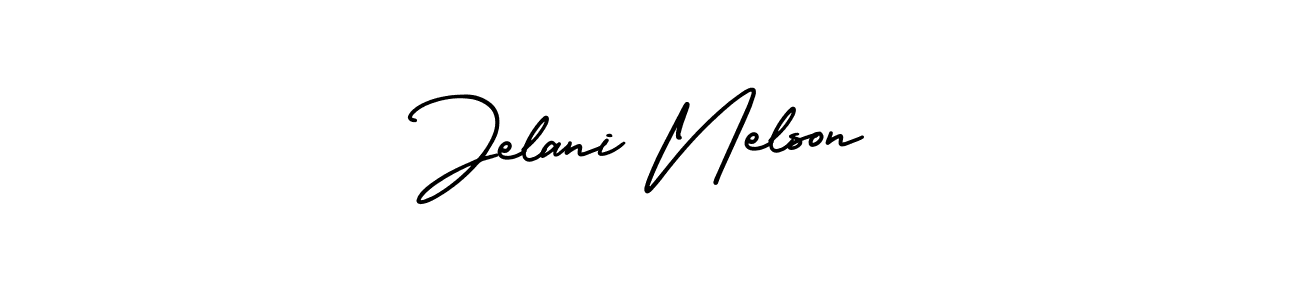 How to make Jelani Nelson signature? AmerikaSignatureDemo-Regular is a professional autograph style. Create handwritten signature for Jelani Nelson name. Jelani Nelson signature style 3 images and pictures png