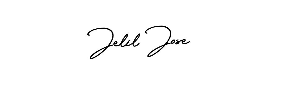 Also we have Jelil Jose name is the best signature style. Create professional handwritten signature collection using AmerikaSignatureDemo-Regular autograph style. Jelil Jose signature style 3 images and pictures png