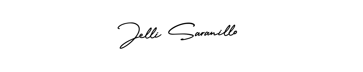How to make Jelli Saranillo signature? AmerikaSignatureDemo-Regular is a professional autograph style. Create handwritten signature for Jelli Saranillo name. Jelli Saranillo signature style 3 images and pictures png