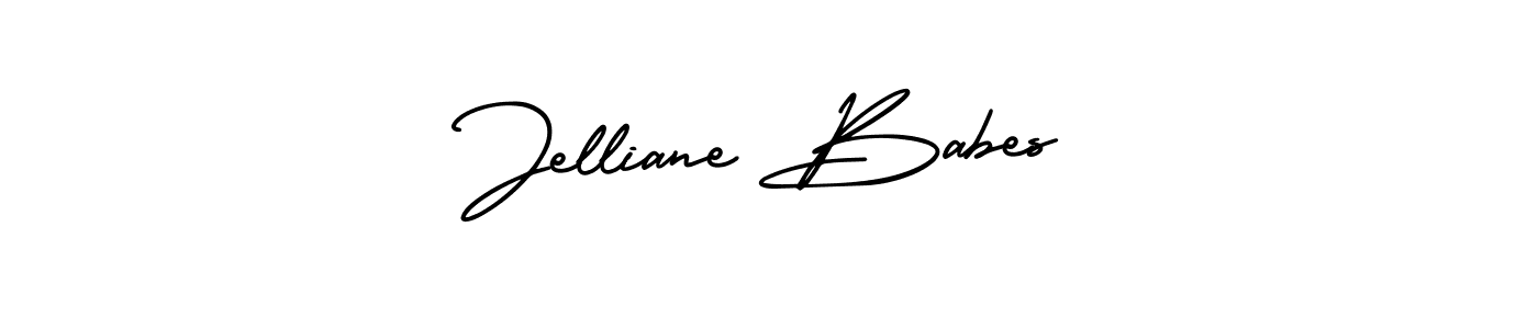Make a beautiful signature design for name Jelliane Babes. With this signature (AmerikaSignatureDemo-Regular) style, you can create a handwritten signature for free. Jelliane Babes signature style 3 images and pictures png