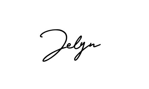 It looks lik you need a new signature style for name Jelyn. Design unique handwritten (AmerikaSignatureDemo-Regular) signature with our free signature maker in just a few clicks. Jelyn signature style 3 images and pictures png
