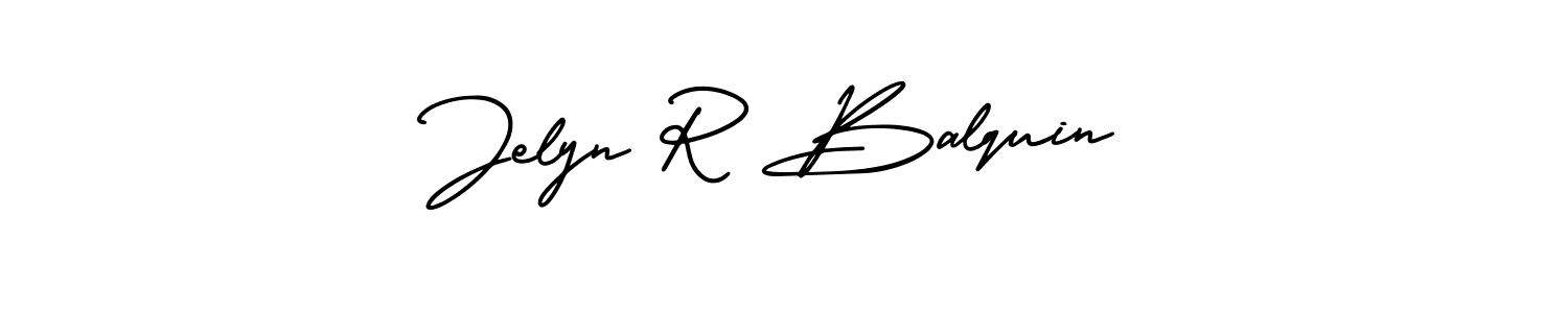 Make a beautiful signature design for name Jelyn R Balquin. With this signature (AmerikaSignatureDemo-Regular) style, you can create a handwritten signature for free. Jelyn R Balquin signature style 3 images and pictures png