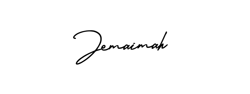 Use a signature maker to create a handwritten signature online. With this signature software, you can design (AmerikaSignatureDemo-Regular) your own signature for name Jemaimah. Jemaimah signature style 3 images and pictures png