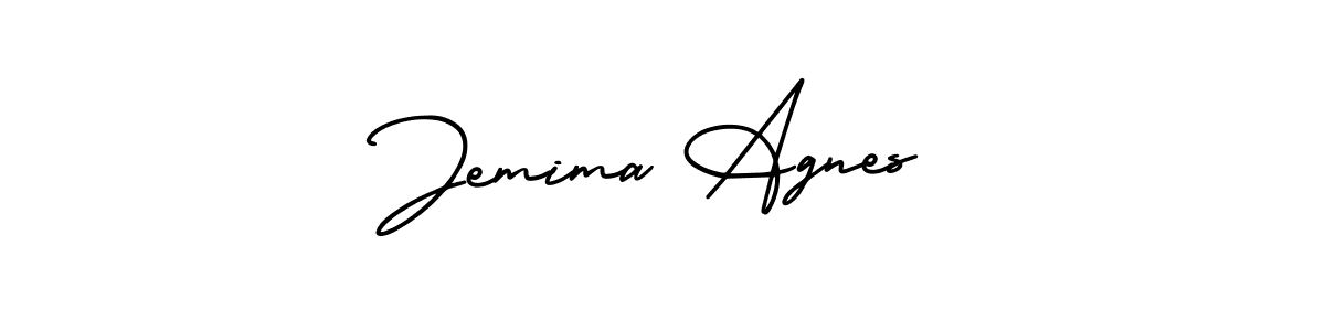 Make a short Jemima Agnes signature style. Manage your documents anywhere anytime using AmerikaSignatureDemo-Regular. Create and add eSignatures, submit forms, share and send files easily. Jemima Agnes signature style 3 images and pictures png