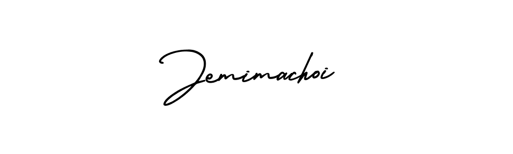 Make a beautiful signature design for name Jemimachoi. With this signature (AmerikaSignatureDemo-Regular) style, you can create a handwritten signature for free. Jemimachoi signature style 3 images and pictures png