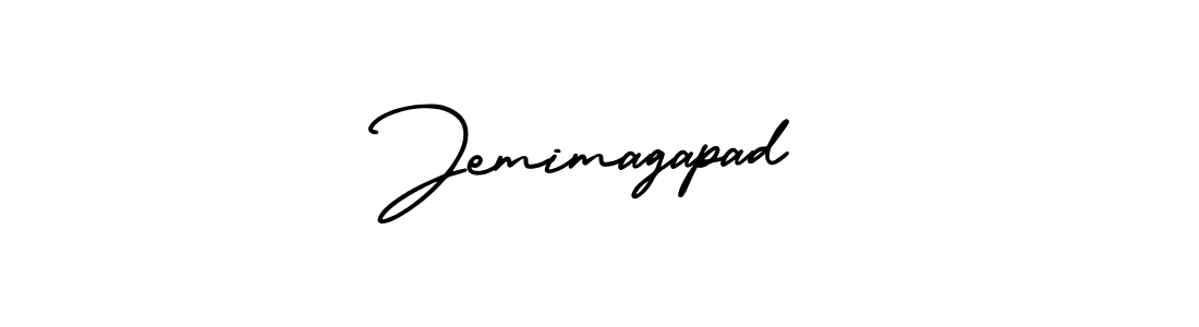 The best way (AmerikaSignatureDemo-Regular) to make a short signature is to pick only two or three words in your name. The name Jemimagapad include a total of six letters. For converting this name. Jemimagapad signature style 3 images and pictures png