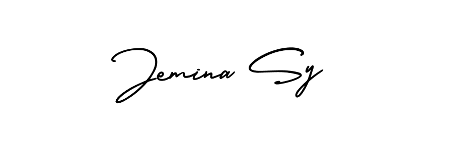 It looks lik you need a new signature style for name Jemina Sy. Design unique handwritten (AmerikaSignatureDemo-Regular) signature with our free signature maker in just a few clicks. Jemina Sy signature style 3 images and pictures png