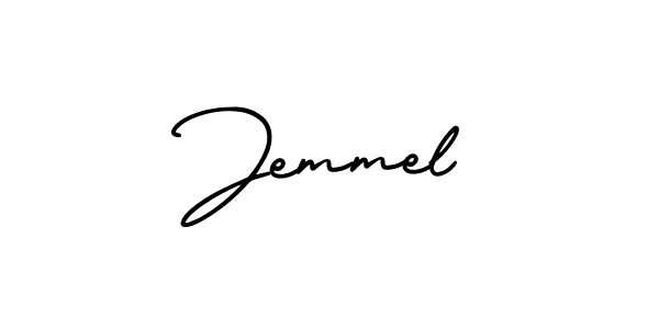 It looks lik you need a new signature style for name Jemmel. Design unique handwritten (AmerikaSignatureDemo-Regular) signature with our free signature maker in just a few clicks. Jemmel signature style 3 images and pictures png