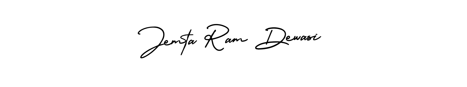 Also You can easily find your signature by using the search form. We will create Jemta Ram Dewasi name handwritten signature images for you free of cost using AmerikaSignatureDemo-Regular sign style. Jemta Ram Dewasi signature style 3 images and pictures png