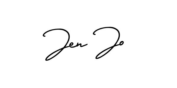 Create a beautiful signature design for name Jen Jo. With this signature (AmerikaSignatureDemo-Regular) fonts, you can make a handwritten signature for free. Jen Jo signature style 3 images and pictures png