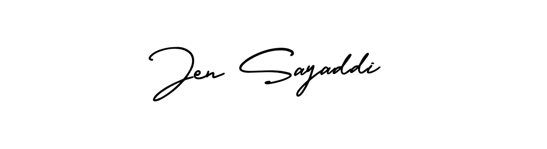 Similarly AmerikaSignatureDemo-Regular is the best handwritten signature design. Signature creator online .You can use it as an online autograph creator for name Jen Sayaddi. Jen Sayaddi signature style 3 images and pictures png