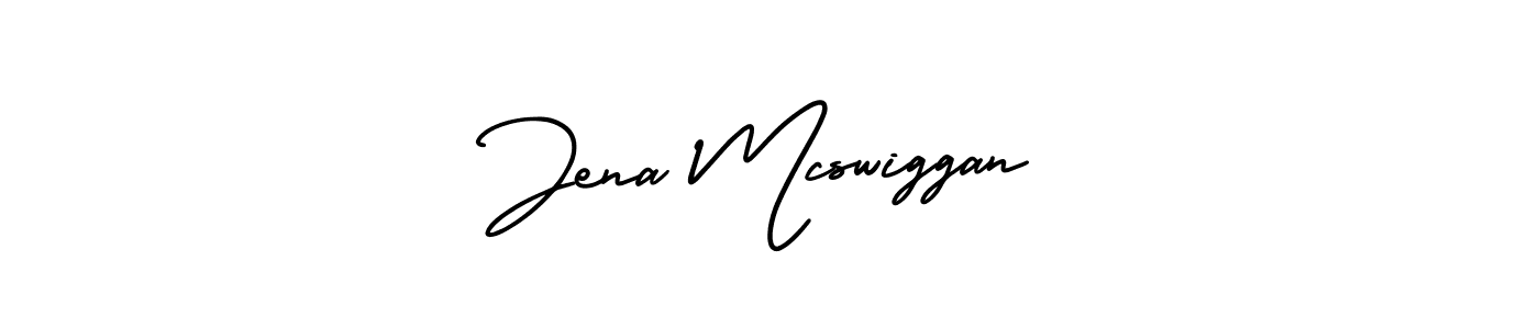 How to make Jena Mcswiggan signature? AmerikaSignatureDemo-Regular is a professional autograph style. Create handwritten signature for Jena Mcswiggan name. Jena Mcswiggan signature style 3 images and pictures png