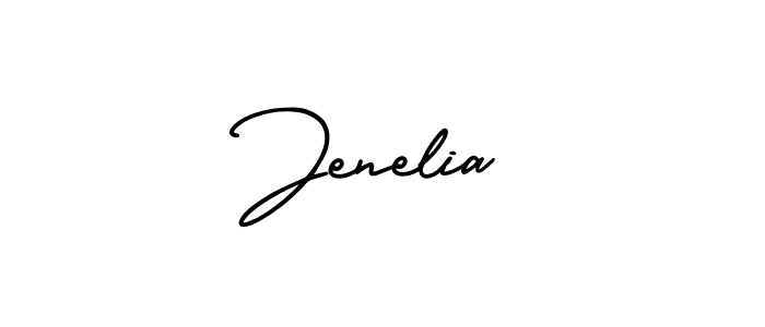 You should practise on your own different ways (AmerikaSignatureDemo-Regular) to write your name (Jenelia) in signature. don't let someone else do it for you. Jenelia signature style 3 images and pictures png