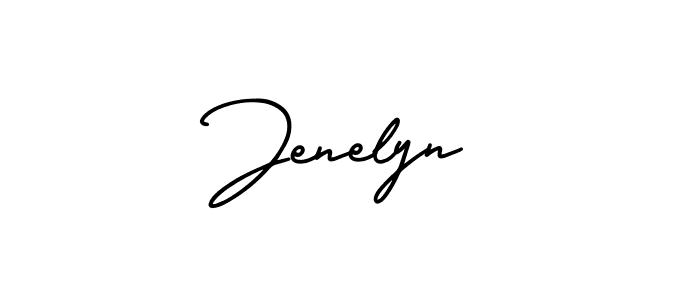 Jenelyn stylish signature style. Best Handwritten Sign (AmerikaSignatureDemo-Regular) for my name. Handwritten Signature Collection Ideas for my name Jenelyn. Jenelyn signature style 3 images and pictures png