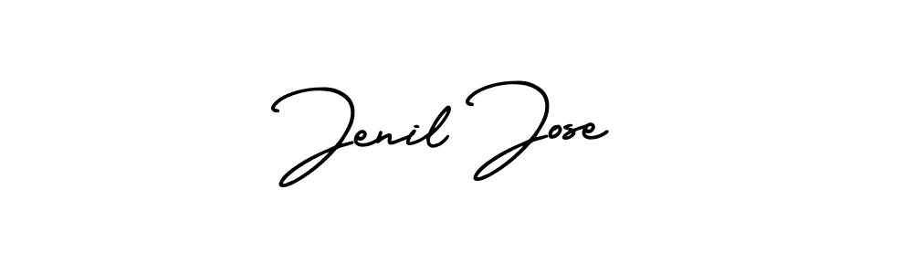 Check out images of Autograph of Jenil Jose name. Actor Jenil Jose Signature Style. AmerikaSignatureDemo-Regular is a professional sign style online. Jenil Jose signature style 3 images and pictures png